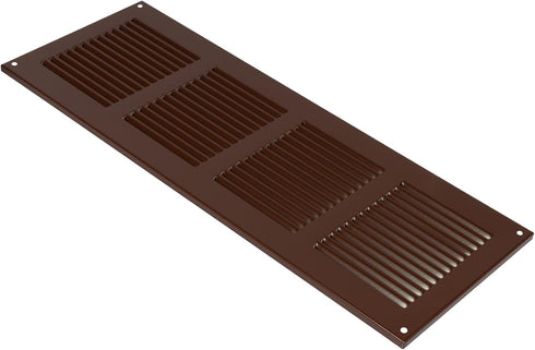 Vent Systems 16" x 6'' Inch Brown Air Vent Cover, Metal Air Return Grill with Pest Guard Screen