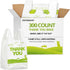 YoYoRain White Thank you T shirt bag, Grocery shopping bag Reusable and