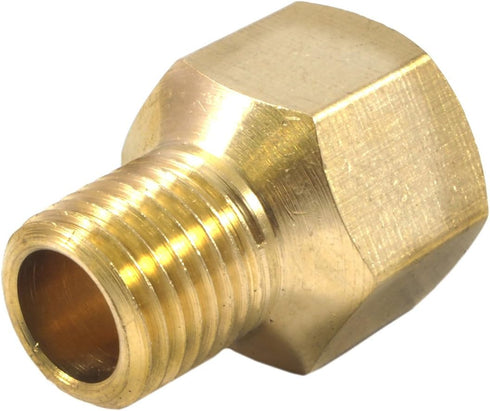 Forney 75447 Brass Fitting, Reducer Adapter, 3/8-Inch Female NPT to 1/4-Inch Male NPT