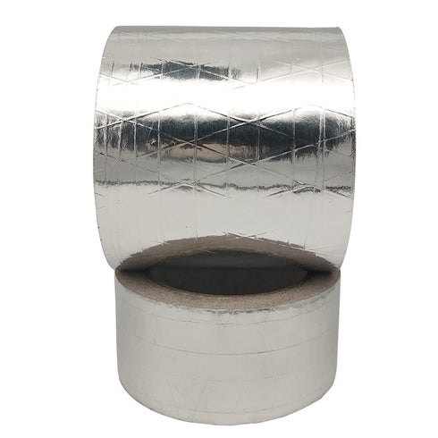 Fiber-Glass Aluminum Foil Tape: Reinforced Self-Adhesive Heat Reflective Tape, 3.15" x 82' Roll