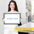 Magnetic Dry Erase White Board, 8" x 12" Double-Sided Desktop Whiteboard with Stand, Portable for Home, Office, School