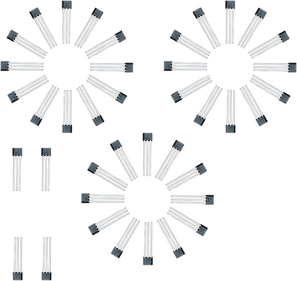 40x 41F TO-92S Bipolar Hall Effect Sensor Magnetic Detector SS41F 0H41 SH41 S41 3 Pins Sensor for Electric Vehicle Motor Industrial Applications