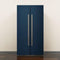 BSPWIRFNZPL Self Adhesive Vinyl Refrigerator Wrap Set Canvas Surface Paper Dark Blue Color