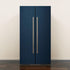 BSPWIRFNZPL Self Adhesive Vinyl Refrigerator Wrap Set Canvas Surface Paper Dark Blue Color