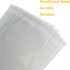 50pcs 10x13 Inch Resealable Plastic Clear Bags for Storage, Retail Organizing, Clothing Packaging