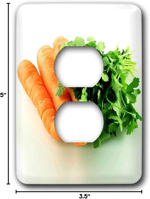 3dRose lsp_4230_6 2 Carrots Plug Outlet Cover