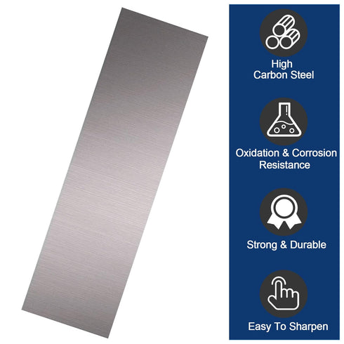 Knife Blade Steel, 1095 High Carbon Flat Stock, 12" x 3" x 0.12" Billet for Knife Making