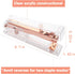 Rose Gold Acrylic Stapler, Desktop Stapler, 25 Sheet Capacity, Includes 1000 Staples and Staple Remover by GROLENT