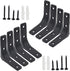 Joyangy 8pcs 3 Inch L Brackets, Heavy Duty Wall Mount Black L Corner