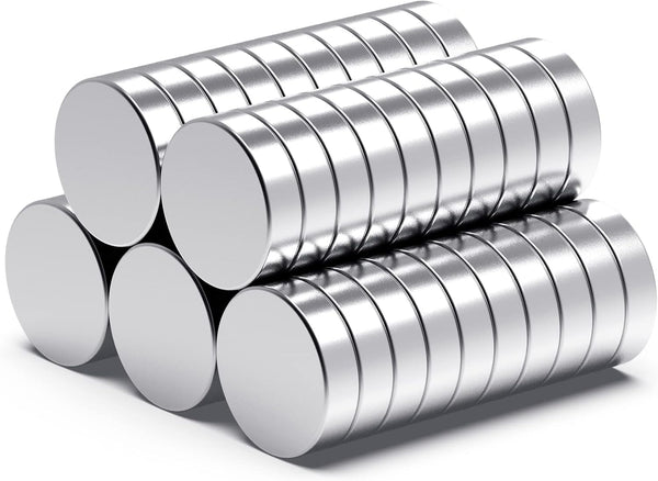 Strong Neodymium Magnets, Heavy Duty Round Small Rare Earth Magnets, 0.47 x 0.12 Inch, 50 PCS