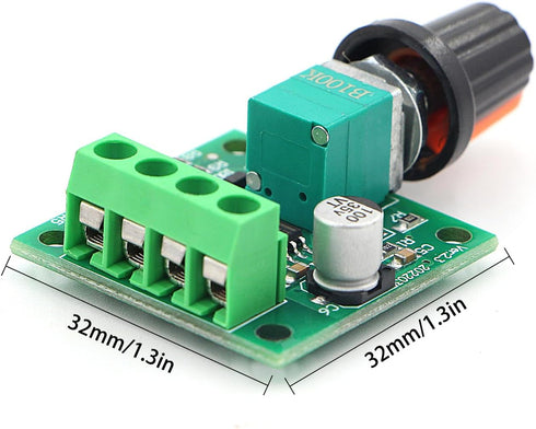 RioRand Low Voltage DC Motor Speed Controller, 1.8v to 15V, 2A PWM, 2PCS