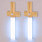 LAVAED Motion Sensor Lights Indoor,LED Rechargeable Battery Operated Wall Sconce Magnetic Stairway