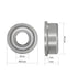 F685ZZ 5 PCS Deep Groove Ball Bearing Flanged Bearing 5×11×5mm Double Metal Shielded Ball Bearing Chrome Steel P0 Z2 Bearing for Industrial Machine,Power Tools