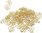 Rurili 50 Pcs Golden Dollar Sign Divided Paper Clip, Metal Bookmark for Home Office School File Organizing