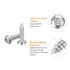 uxcell #14 1 10pcs 304 x Torx Security Screws, Button Head Tamper Resistant Self Tapping Screws, Stainless Steel