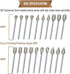 Stone Carving Set, Polishing Diamond Burrs, Rotary Tools Accessories for Engraving, Grinding, Polishing