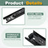 17 1.5 Inch 2Pcs PATIKIL x Drawer Slides, Steel Full Extension Ball Bearing Side Mounted Rails with Mounting Screws