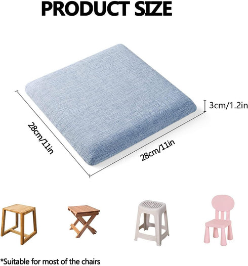 GWTYR Green,1 Pack,Bar Grass Stool Cushions Square Memory Foam Seat Cushion Soft Dining Chair Cushion, Office Chair