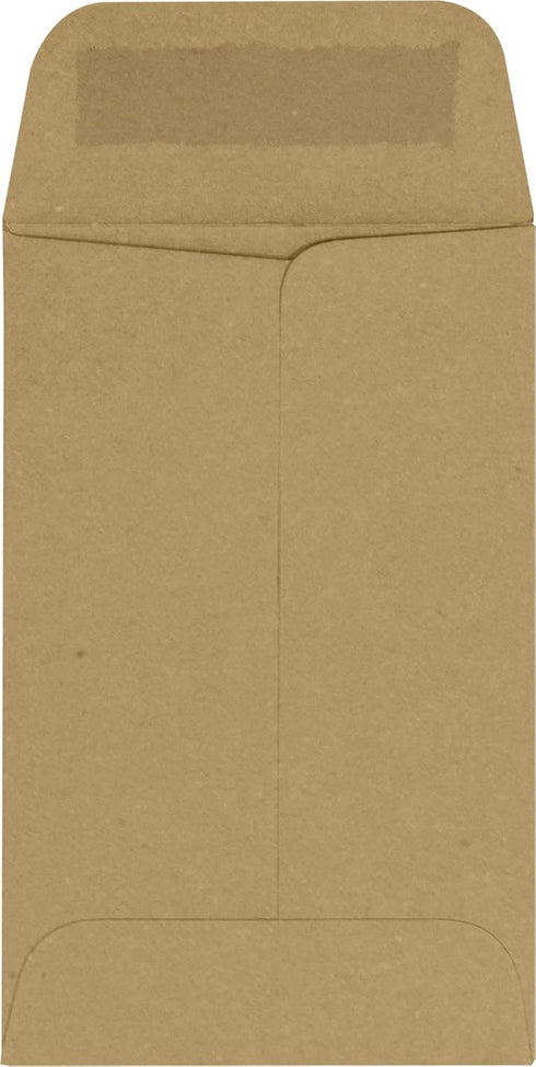 LUXPaper #1 Coin Envelopes - 2 1/4" x 3 1/2" Grocery Bag Brown, 250 Qty, 70lb. Text