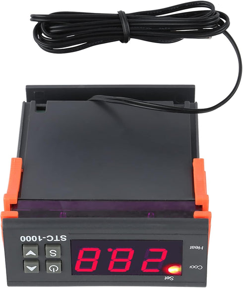 Upgrade AC 110V-220V Digital Temperature Controller, Thermostat Regulator for Incubator Fridge