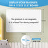 MaxGear 2 Pack Metal Magnetic Board 17.5" x 11.4" Black Bulletin Board for Wall, Refrigerator, Display Notes