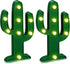 Riakrum 2 Pcs LED Night Light LED Cactus Light Mexican Party Decorations