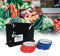 Steel Tape Bag Sealer with Trimmer, 6 Rolls of Tape, Heavy Duty Dispenser for Ground Meat, Fruit, Greens