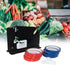 Steel Tape Bag Sealer with Trimmer, 6 Rolls of Tape, Heavy Duty Dispenser for Ground Meat, Fruit, Greens