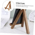 Lurrose Wooden Tripod Display Stand, 1pc Tabletop Phone Holder, Wooden Plate Easel, Mobile Phone Rack