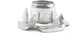 binifiMux M6 x 8mm T Nuts - Zinc Plated 4 Pronged Tee Nut Inserted in Wood Furniture, Pack of 25
