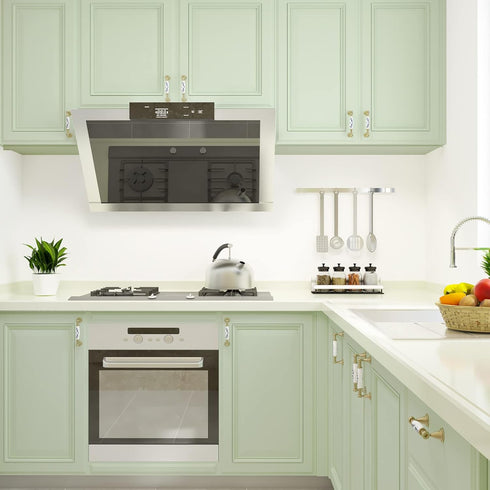 CRE8TIVE Sage Green Peel and Stick Wallpaper 12"x80" Waterproof Self Adhesive Matte Contact Paper for Kitchen Cabinets