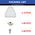 12pcs 3030 Brackets T Plate Connector Joint Plate, T Slot Hardware V Slot Accessories for 3030 Aluminum Extrusion
