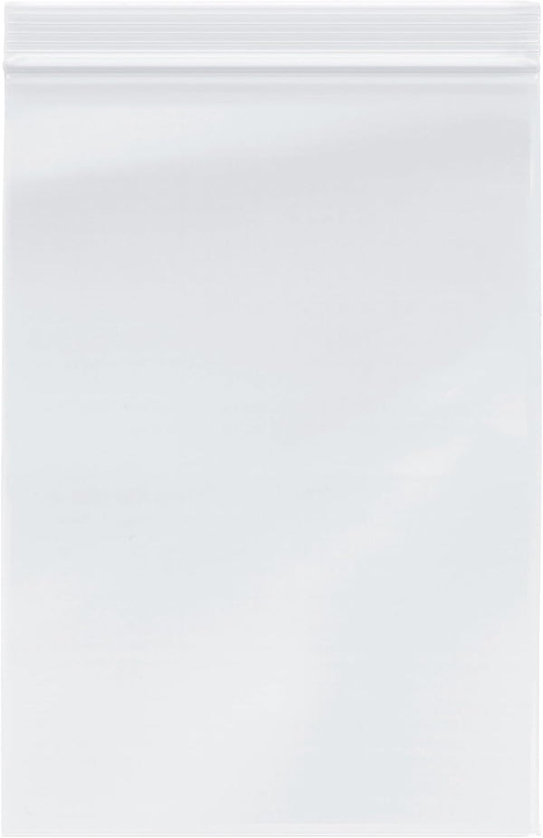 Plymor 7" x 10" (Pack of 100), 2 Mil Zipper Reclosable Plastic Bags for Storage