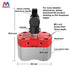 Magnetpro 220 LB Pull-Off Force Multipurpose Switch Magnet, On/Off Magnetic System for Lifting & Positioning