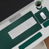 MOSISO Large Gaming Mouse Pad & Massage Keyboard Wrist Rest Set, Ergonomic Non-Slip Base for Home Office, Peacock Green