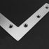 Tiberham 2Pcs 120 120 mm Flat L Shaped Corner Bracket, x Stainless Steel Right Angle Corner Brace Repair Plate, Heavy