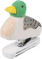 MAGICLULU Mini Desktop Stapler, Funny Stationery Carved Wooden Stapler, Decorative Stapler for Office