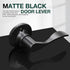 GOBEKOR 1 Pack Right-Handed Door Levers Black Dummy Lever Door Handle Closet Door Handles for Pantry Non-Turning Lock for Hall Closets by GOBEKOR