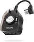 Outdoor Timer Outlet, 24 Hour Mechanical Timer for Pool Pump, Outdoor Light Timer Waterproof with 2 Grounded Outlets