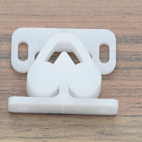 3Pcs White Plastic Marine Boat Ball Catch Door Cupboard Spring Back Plates Roller Latch Cabinet Hardware Tools