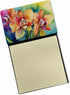 Caroline's Treasures Orchids in Watercolor Sticky Note Holder, Refillable Dispenser, Memo Pads