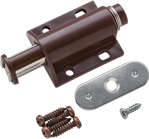 Magnetic Touch Latch, Brown - Push to Open & Spring Loaded Touch