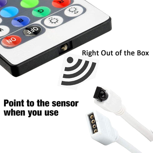 SUPERNIGHT 44 5050 2835 3528 Keys RGB LED Light Strip Wireless Remote Controller Led Light Remote Replacement for SMD