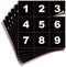 iSYFIX Black Consecutive Number Stickers – 1 to 50, 2-inch Vinyl Self Adhesive Premium Decal for Inventory, Storage,