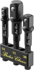 Bates Impact Socket Adapter Set, 3 PCS, 1/4", 3/8" and 1/2", with Holder for Drill and Impact Driver