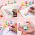 MAGICLULU Petals Highlighters Set, Bear Shape Watercolor Highlighter Pens for Office Stationery Supplies