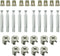 10 Set Cabinet Furniture Connecting Cam Fitting with Dowel and Pre-Inserted Nut