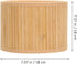 Zerodeko Small Bamboo Lampshade Retro Style Compatible Light Cover for Desk Wall and Floor Lamps Chic Vintage Design