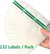 Calibration Stickers, Green Black Word Calibration Labels, Self Laminating Protects Writing from Smearing, 132