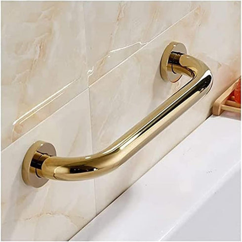 ALDEPO 32Cm) Grab Bars Brass Handicap for Shower, Anti-Slip Safety Support Rails for Bathtub Wall Mount Assist Handrail